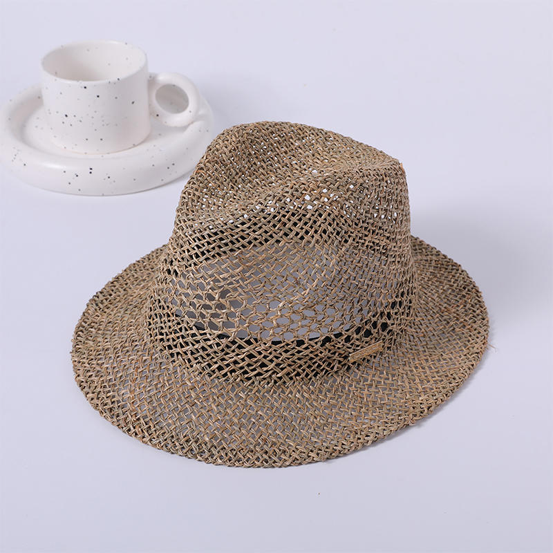 Natural Grass Hollow Men's and Women's Straw Hat European and American Style Series
