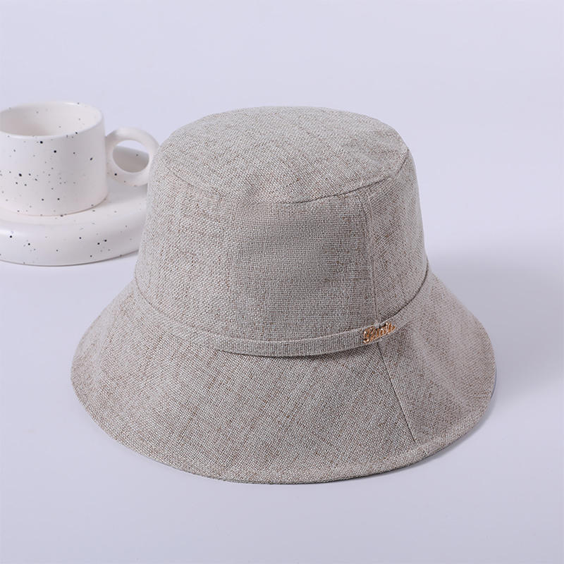 Gray cloth cap spring and summer fashion new high-end beach hat female Korean fisherman hat outdoor sunshade sunscreen hat