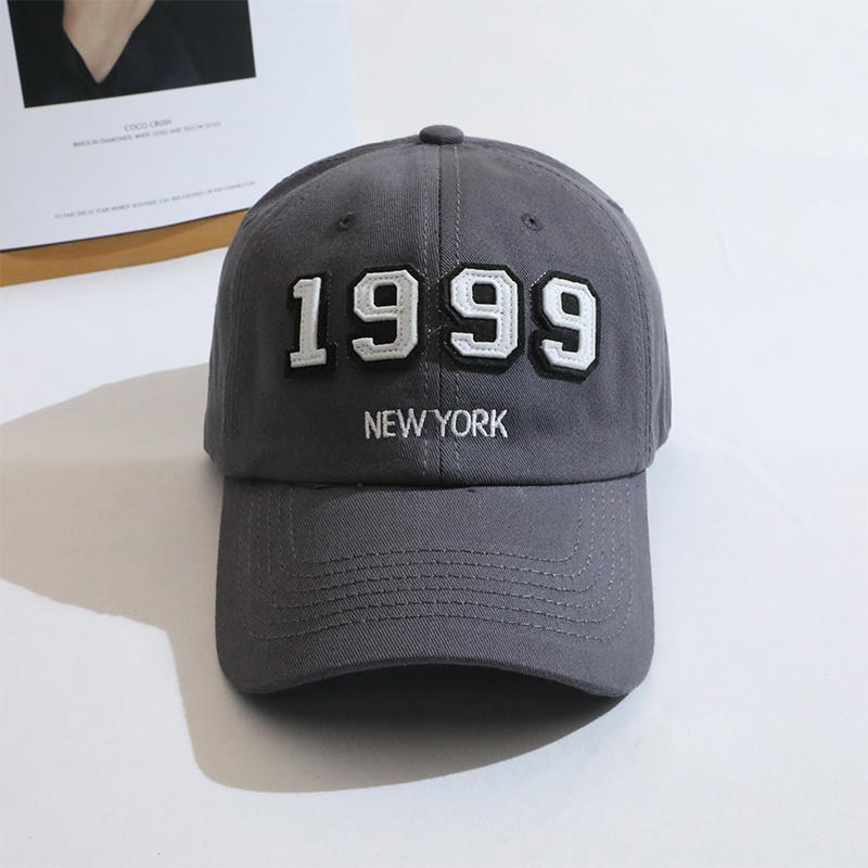 1999 pattern hat men and women couples Korean version of the peaked cap trend new fashion Japanese casual spring and summer baseball cap