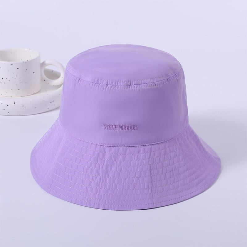 Purple cloth hat spring and summer new leisure play beach hat female Korean version of the fisherman hat outdoor sunshade sunscreen hat