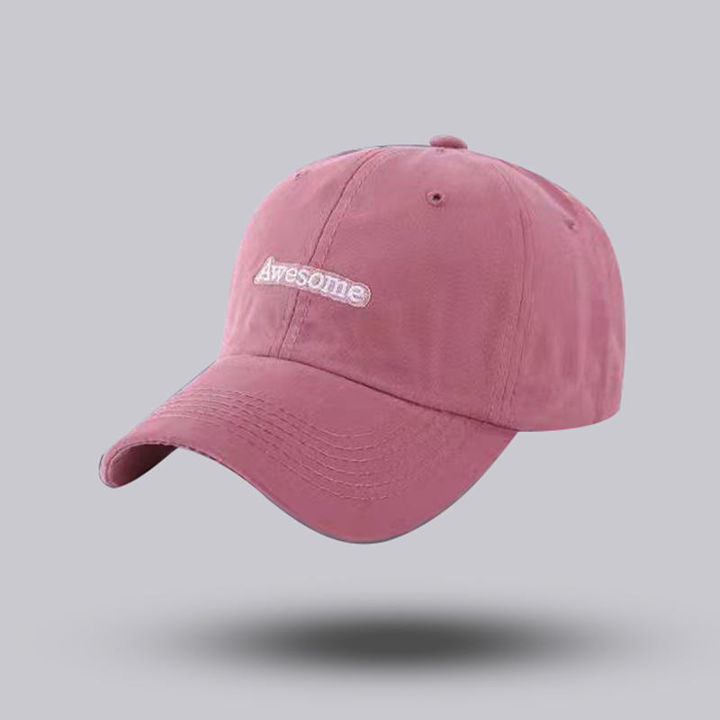 Pink hats men and women couples Korean version of the peaked cap trend casual spring and summer baseball caps