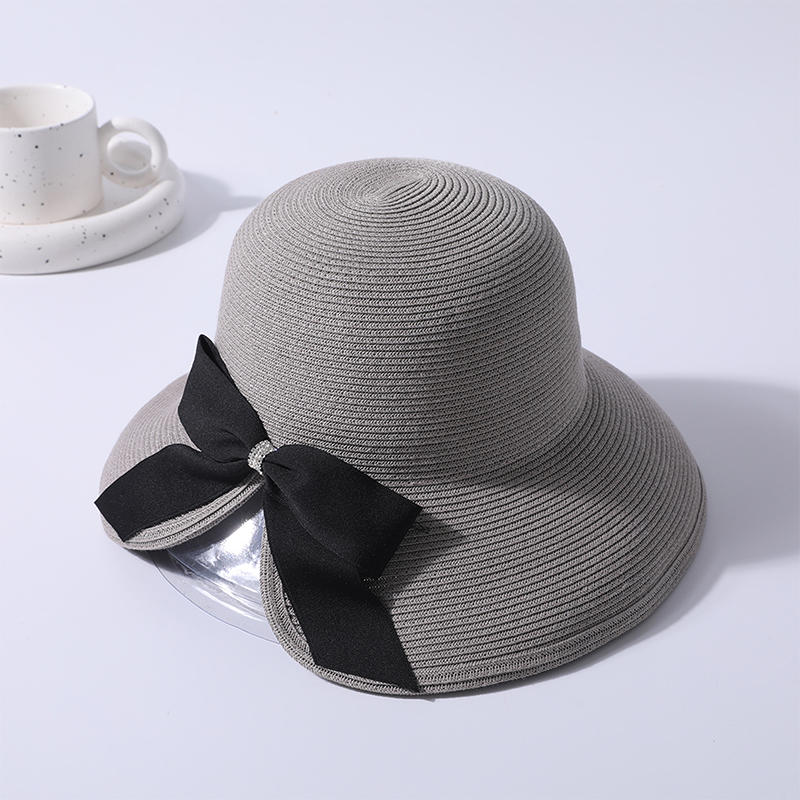 Japanese same style fine debate with bow decorative belt rear split fisherman hat