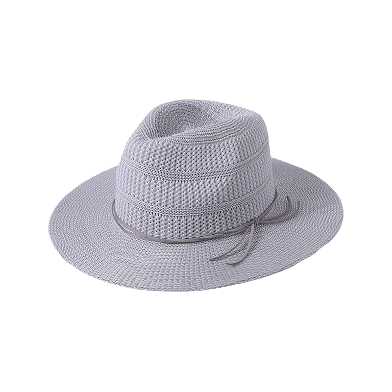Polyester jacquard spring and summer new leisure play beach hat woven women's European and American style top hat outdoor sunshade sunscreen hat