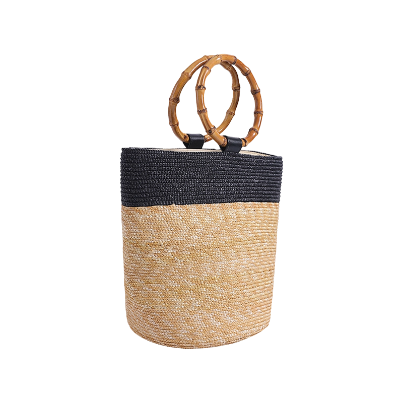 Colorful hand crochet papyrus flowers handmade papyrus bag