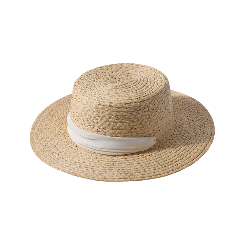 Flowy Strap with Flat Top Hat