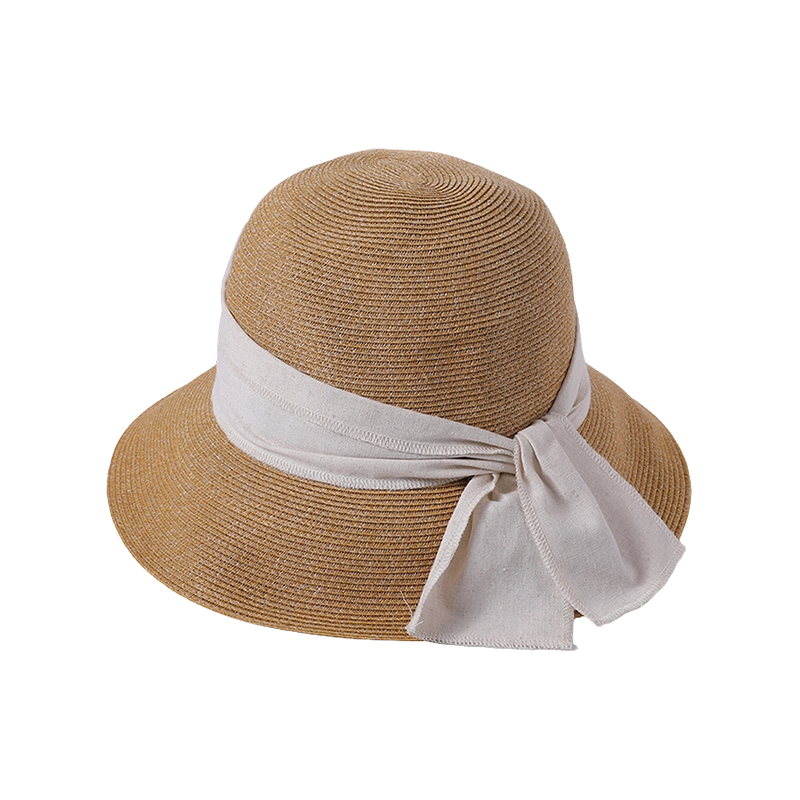 Straw hat spring and summer new leisure play beach hat woven female Japanese fisherman hat outdoor sunshade sunscreen hat