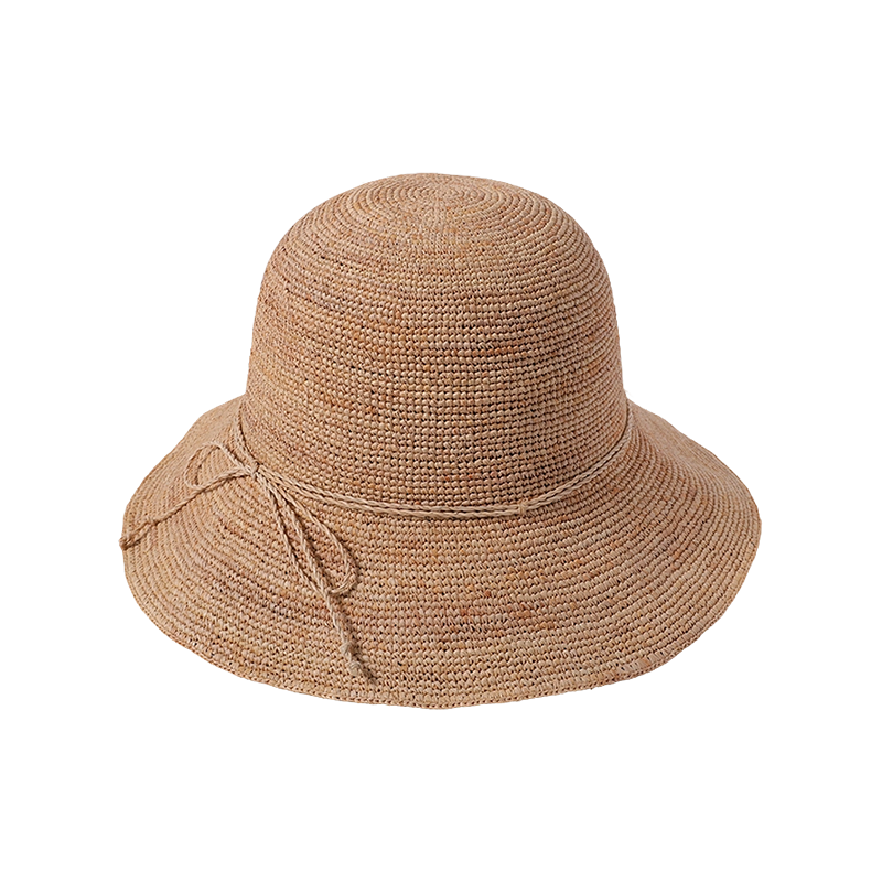 Simple straw rope decorative straw hat Japanese fisherman hat outdoor sunshade hat