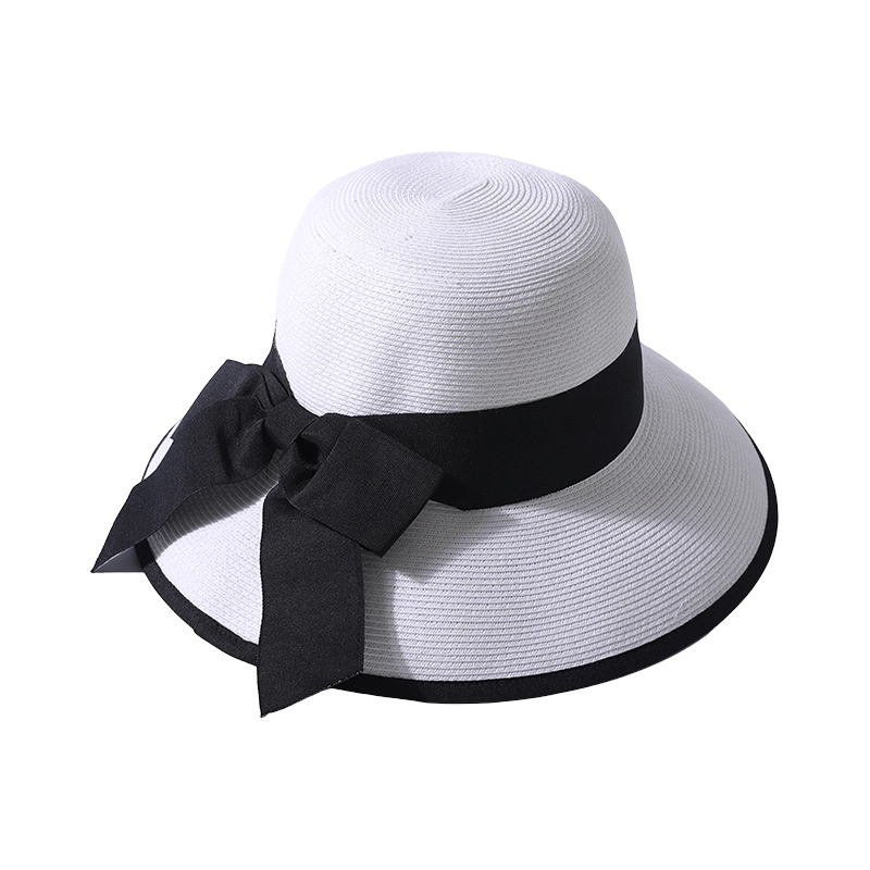 Japanese same style fine debater with PU decoration with large brim fisherman hat