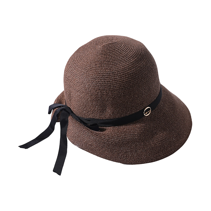 Japanese same style fine debater with PU decoration with large brim fisherman hat