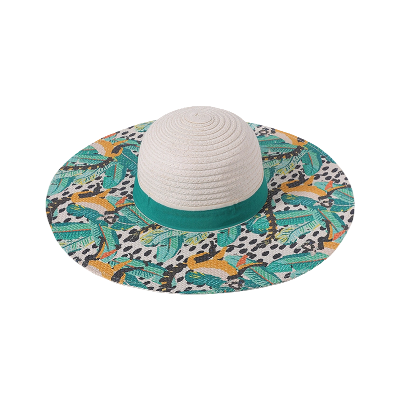 Color big brim hat straw hat spring and summer new leisure play beach hat woven women's sun hat outdoor sunshade sun hat