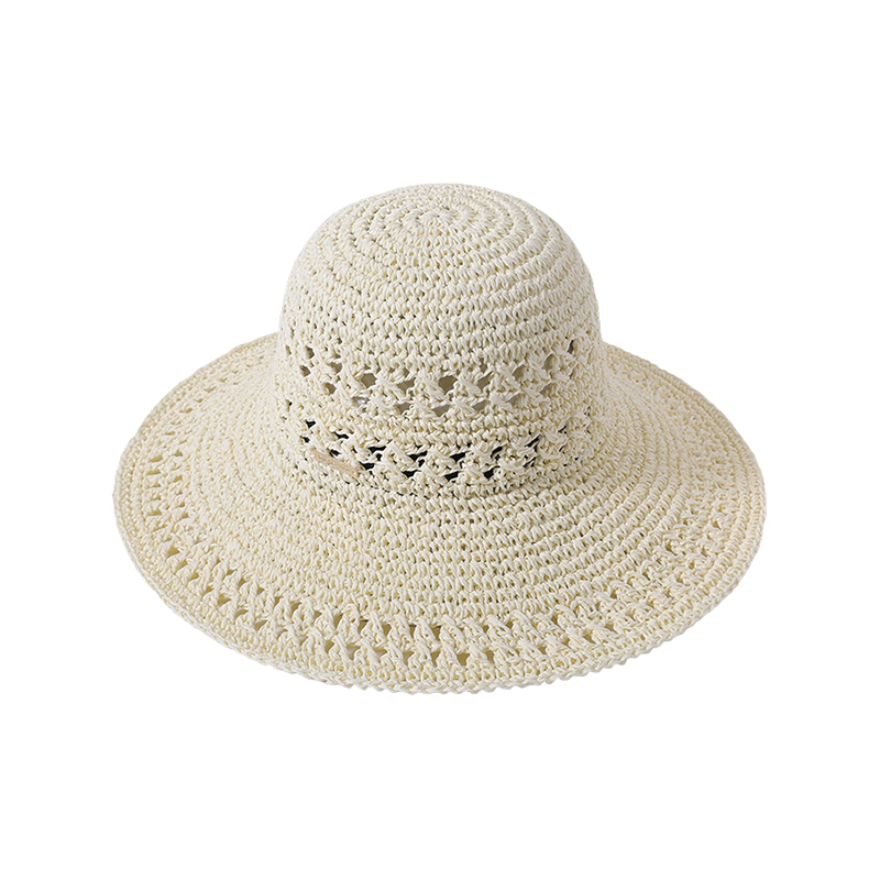 Hollow style crochet spring and summer new casual travel shooting beach hat woven female Korean version of the sun hat outdoor sunshade sun hat