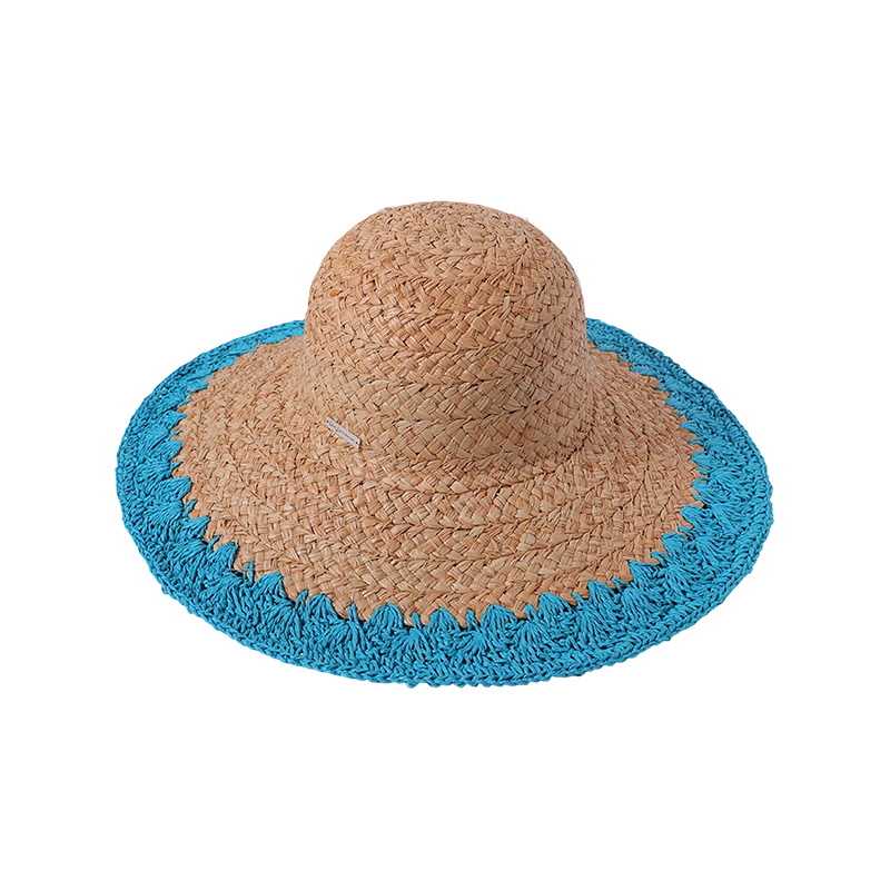 Lafite grass hollow style crochet spring and summer new leisure travel shot beach hat woven female Korean version of the sun hat outdoor sunshade sun hat