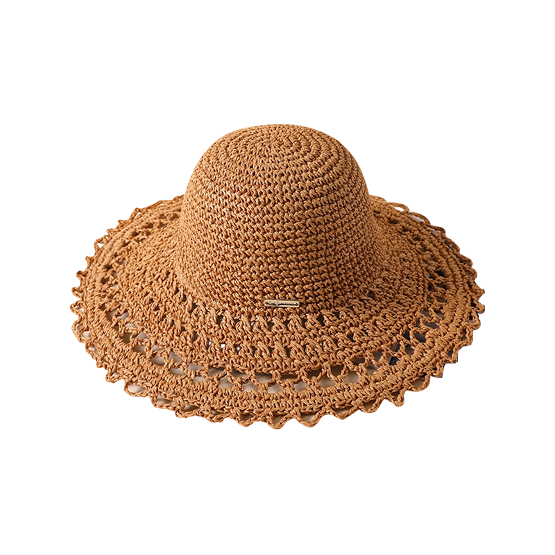 Hollow style crochet spring and summer new casual travel shooting beach hat woven female Korean version of the sun hat outdoor sunshade sun hat