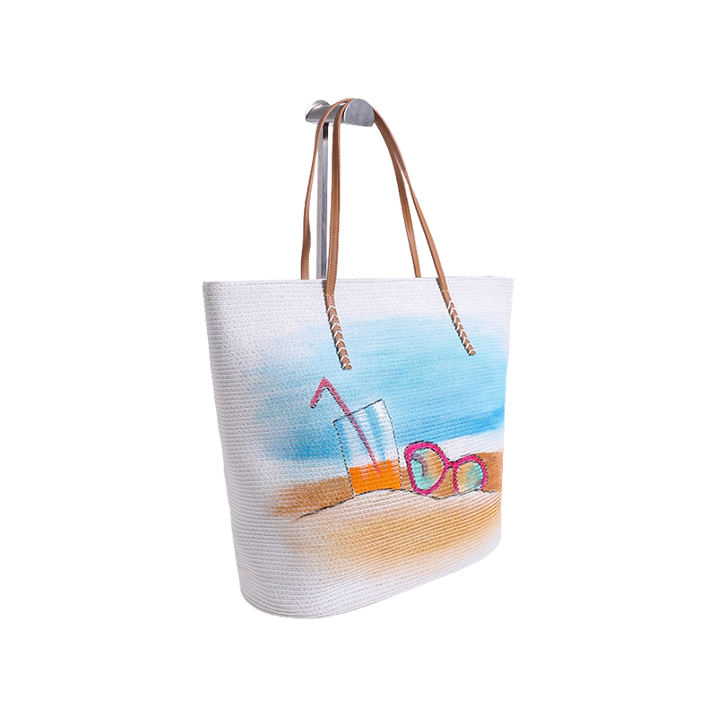 Hand-painted sea stall style paper bag