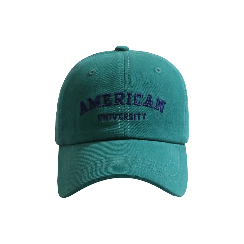Green hats men and women couples Korean version of the peaked cap trend alphabet Japanese casual spring and summer baseball caps