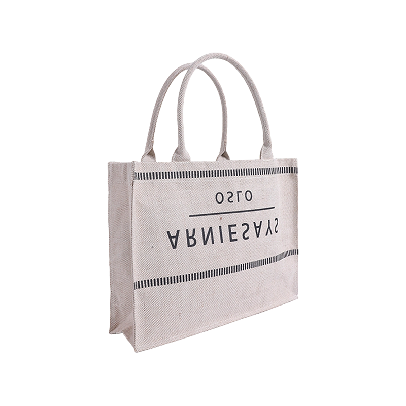 Natural Linen Printed TOTE Bag