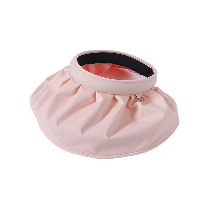 Empty top spring and summer new leisure play beach hat woven female pink sun hat outdoor sunshade sun hat