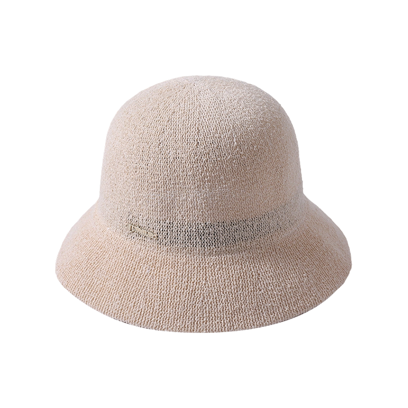 Knitted hat spring and summer new leisure play beach hat knitted female Korean version of the fisherman hat outdoor sunshade sunscreen hat