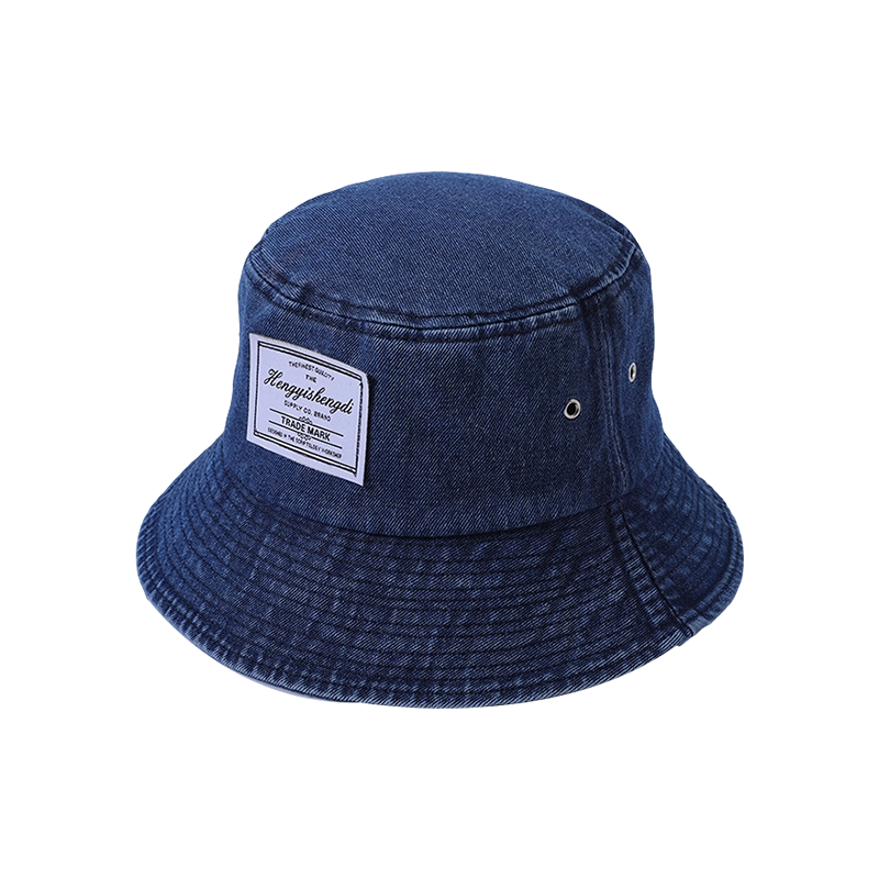 Denim hat spring and summer new beach hat knitted female Korean version of the fisherman hat outdoor sunshade sunscreen hat