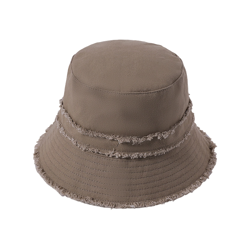 Raw edge cloth hat spring and summer new leisure play beach hat female Korean version of the fisherman hat outdoor sunshade sunscreen hat