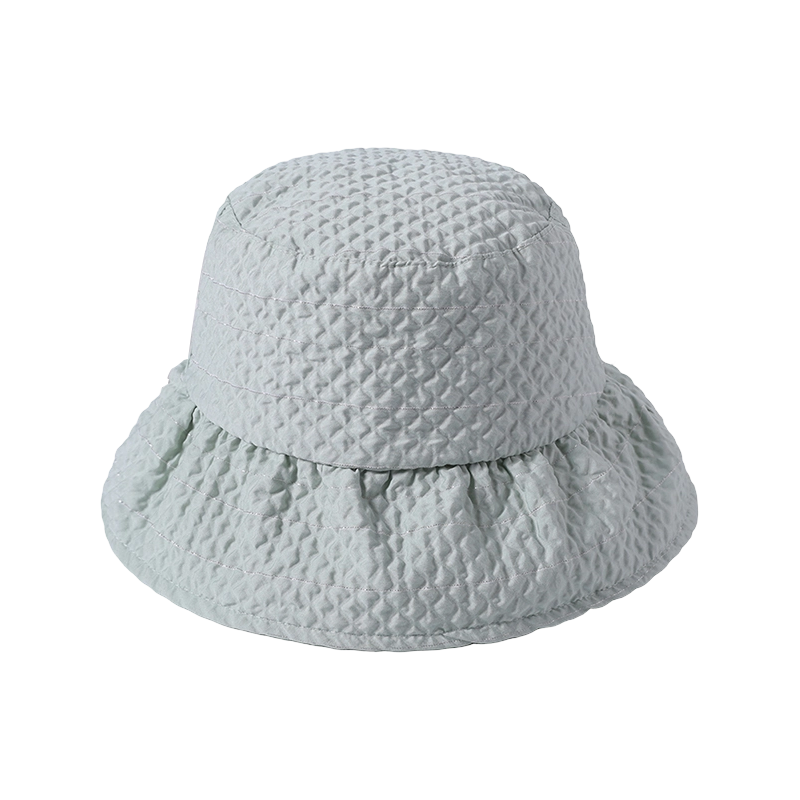 Embossed cloth hat spring and summer new simple casual beach hat female Korean fisherman hat outdoor sunshade sunscreen hat
