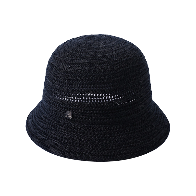 Knitted hat spring and summer new leisure play beach hat knitted female Korean version of the fisherman hat outdoor sunshade sunscreen hat