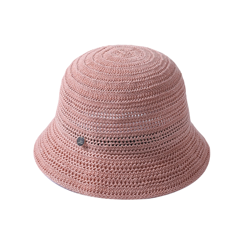 Knitted hat spring and summer new leisure play beach hat knitted female Korean version of the fisherman hat outdoor sunshade sunscreen hat