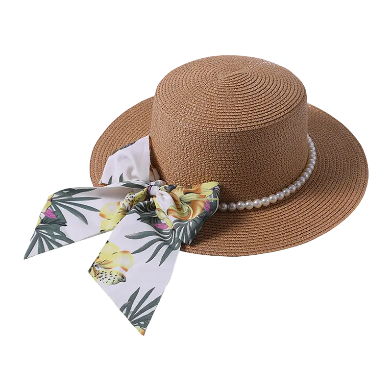 Stay cool and chic wearing Handcrafted Straw Hats for Women ideal for beach or garden wear.